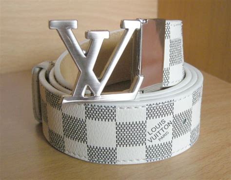 louis vuitton white belt silver buckle|Louis Vuitton brown monogram belt.